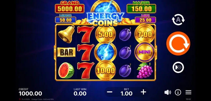 Energy Coins : Hold and Win